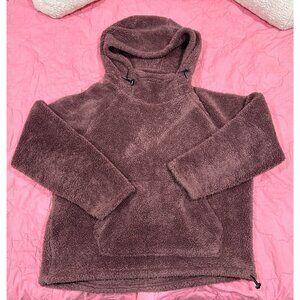 purple mauve brand “ pink” furry sherpa pullover